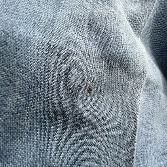 Vintage 70s Levi’s Orange Tab Chambray Wide Leg Pants Women’s 31x27 Boho Indie - Picture 10 of 14